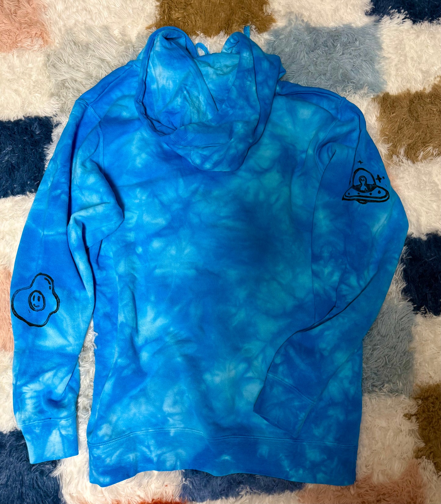 Blue Tie Dye FUNKI Hoodie (L)
