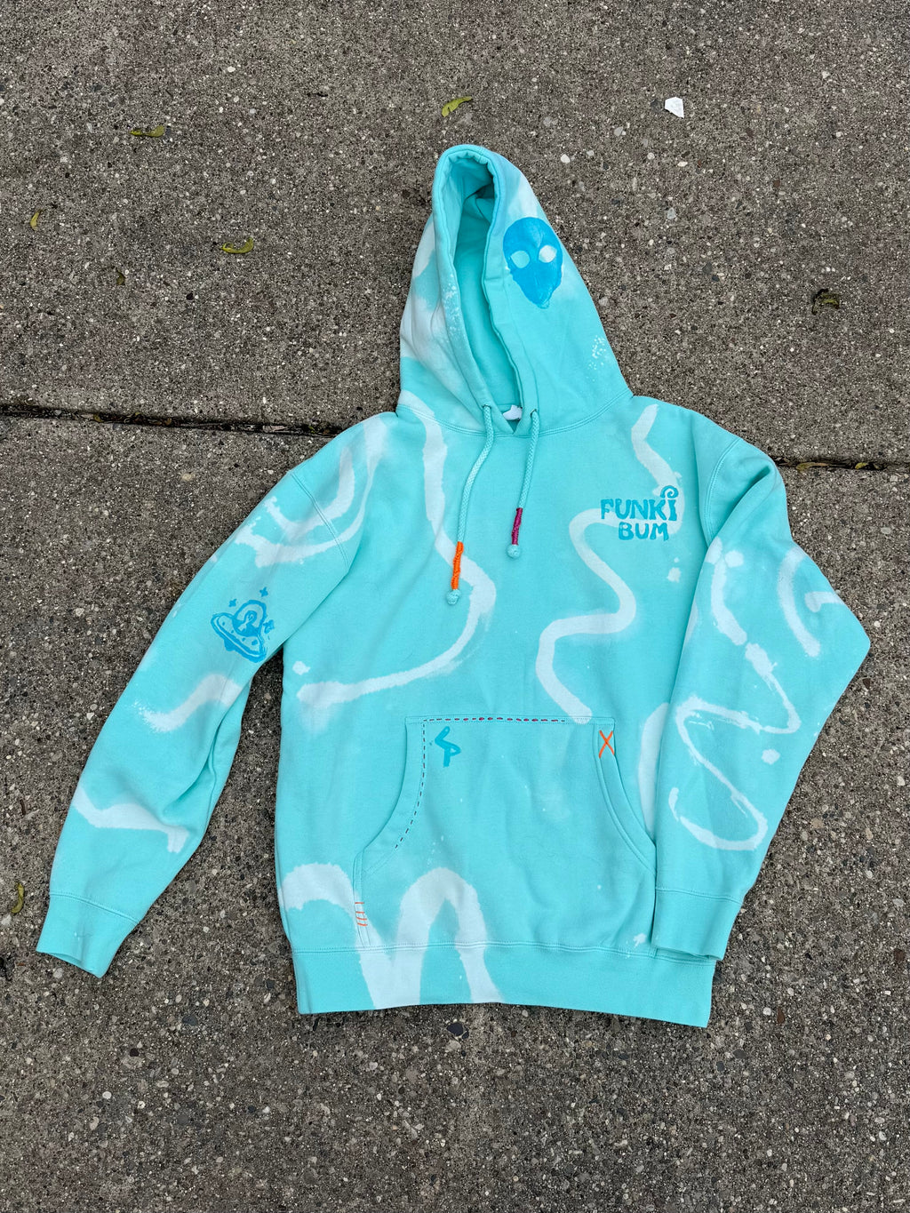 Ocean Hand Dyed Hoodie