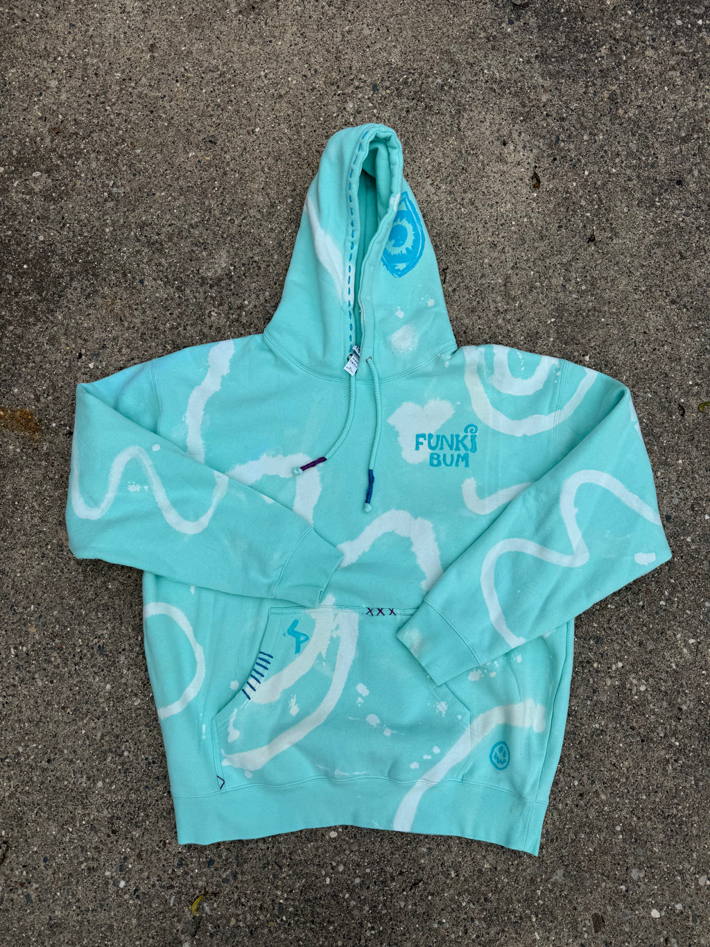 Ocean Hand Dyed Hoodie
