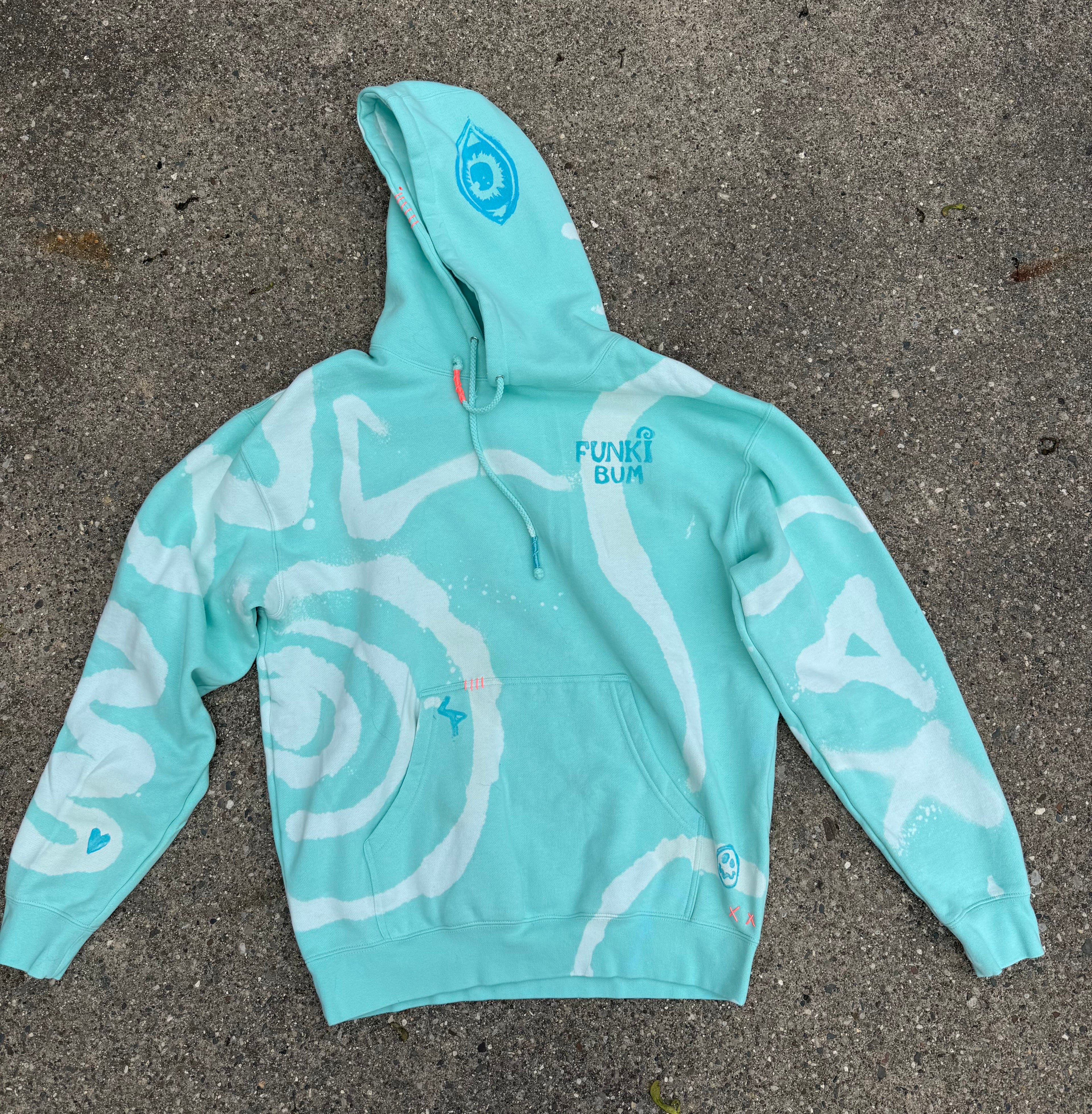 Ocean Hand Dyed Hoodie