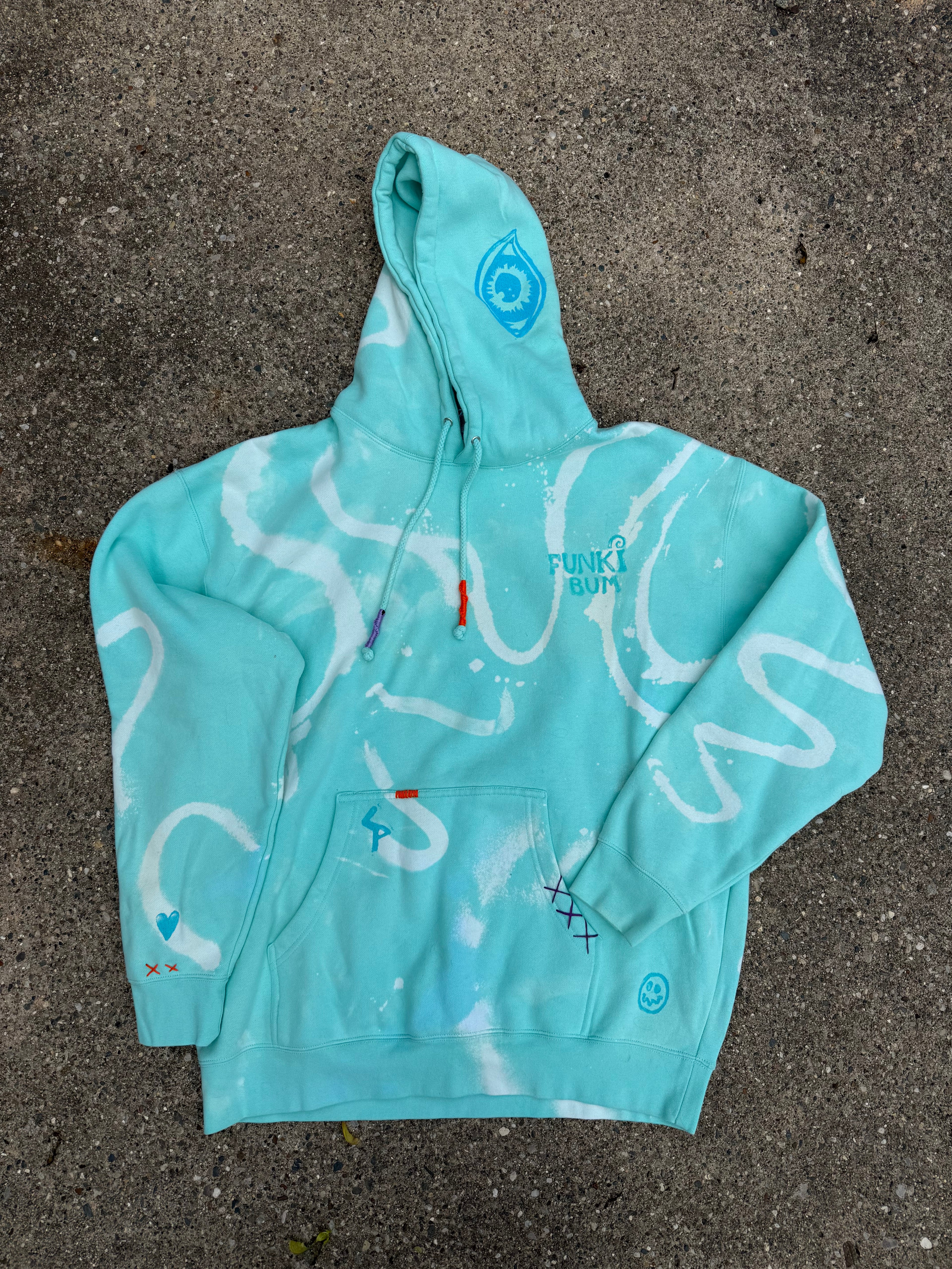 Ocean Hand Dyed Hoodie