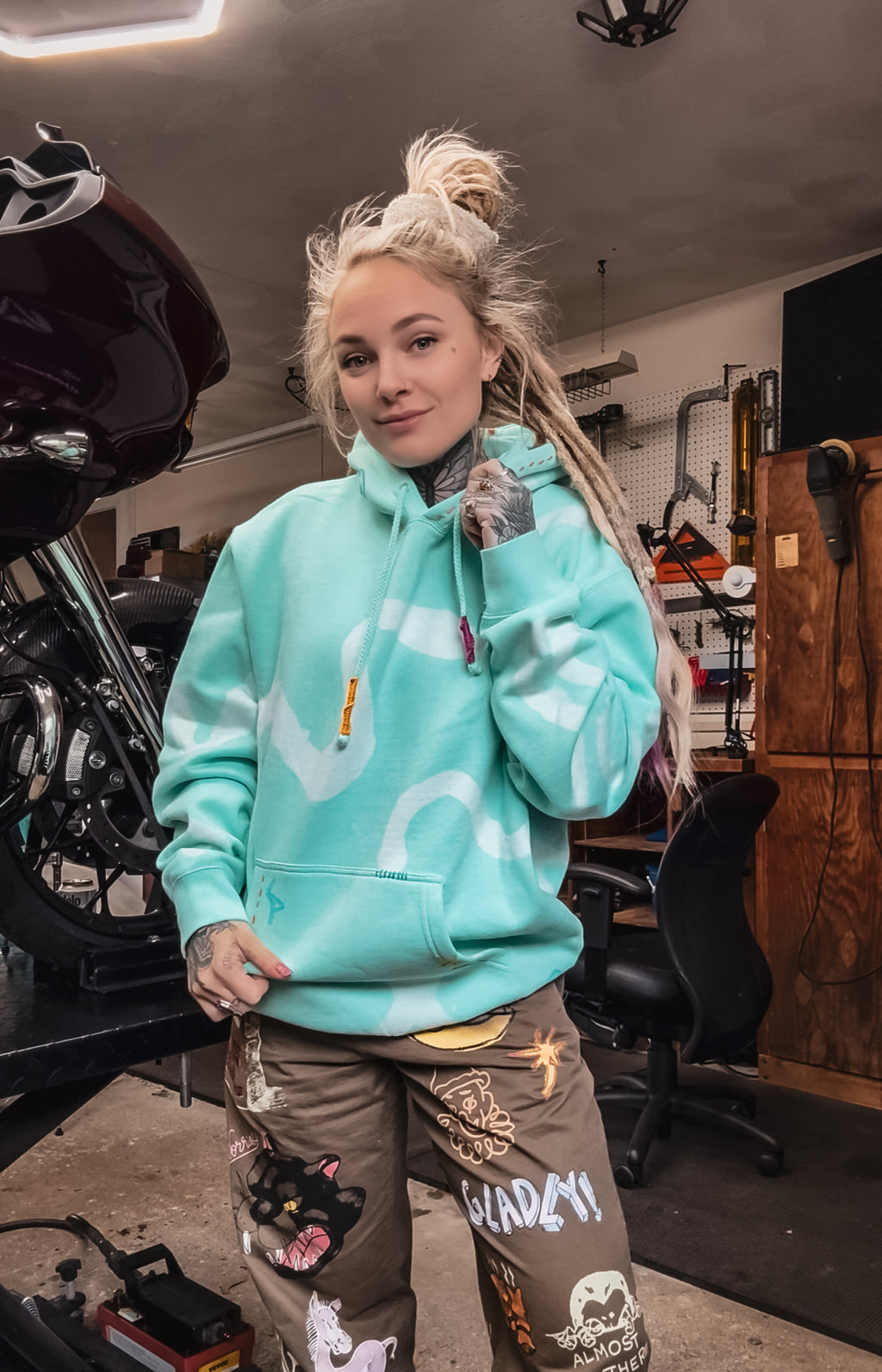 Ocean Hand Dyed Hoodie