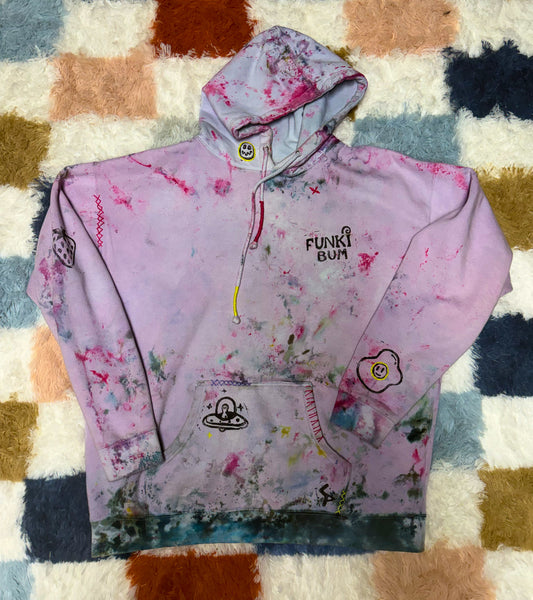 Snow Dyed Funki Purple Hoodie (XL)