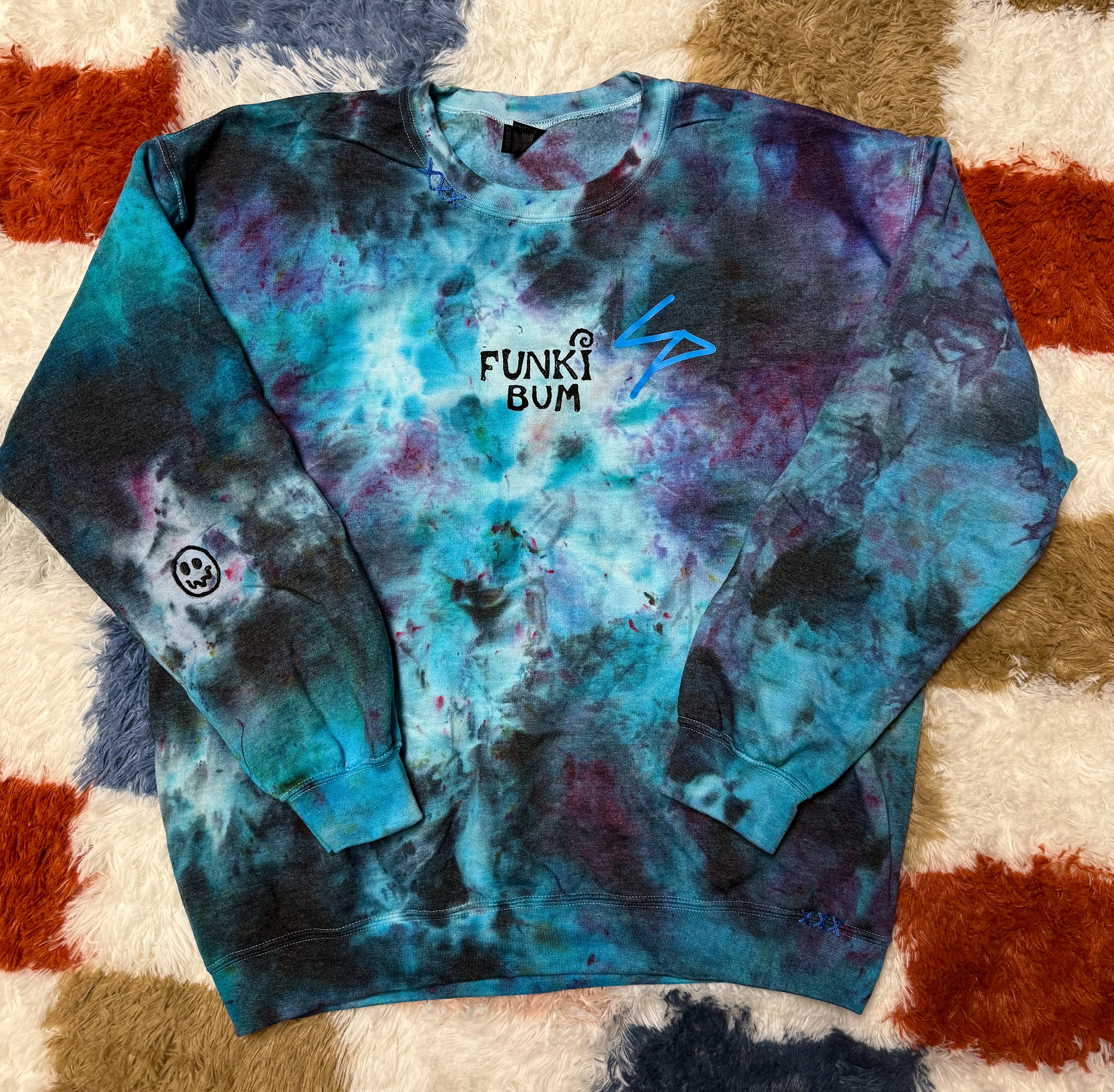 Ice Dyed FUNKI Crewneck (L)