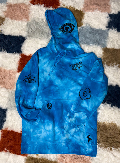 Blue Tie Dye FUNKI Hoodie (L)