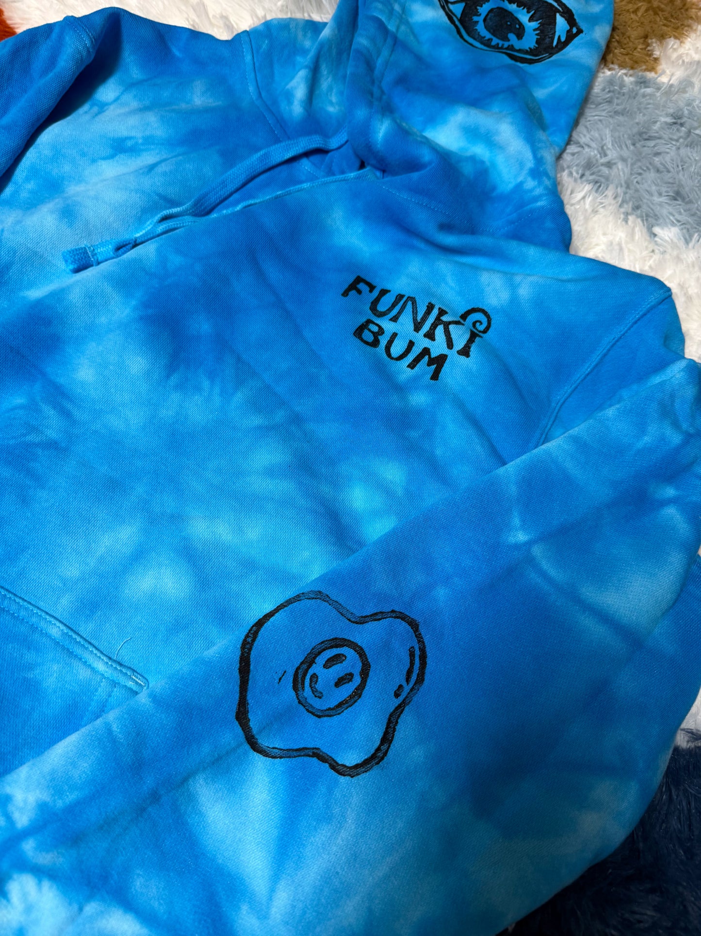 Blue Tie Dye FUNKI Hoodie (L)