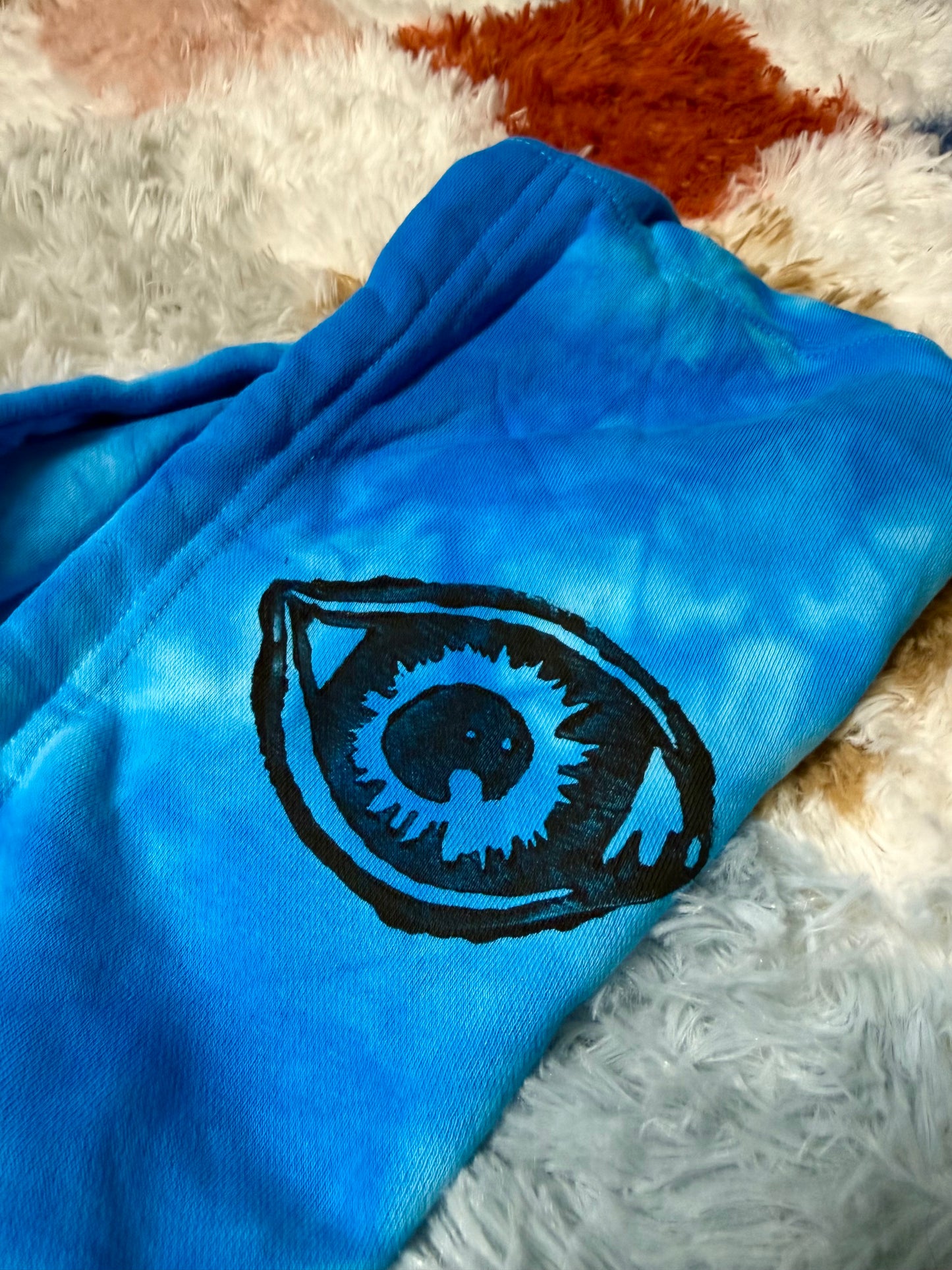 Blue Tie Dye FUNKI Hoodie (L)