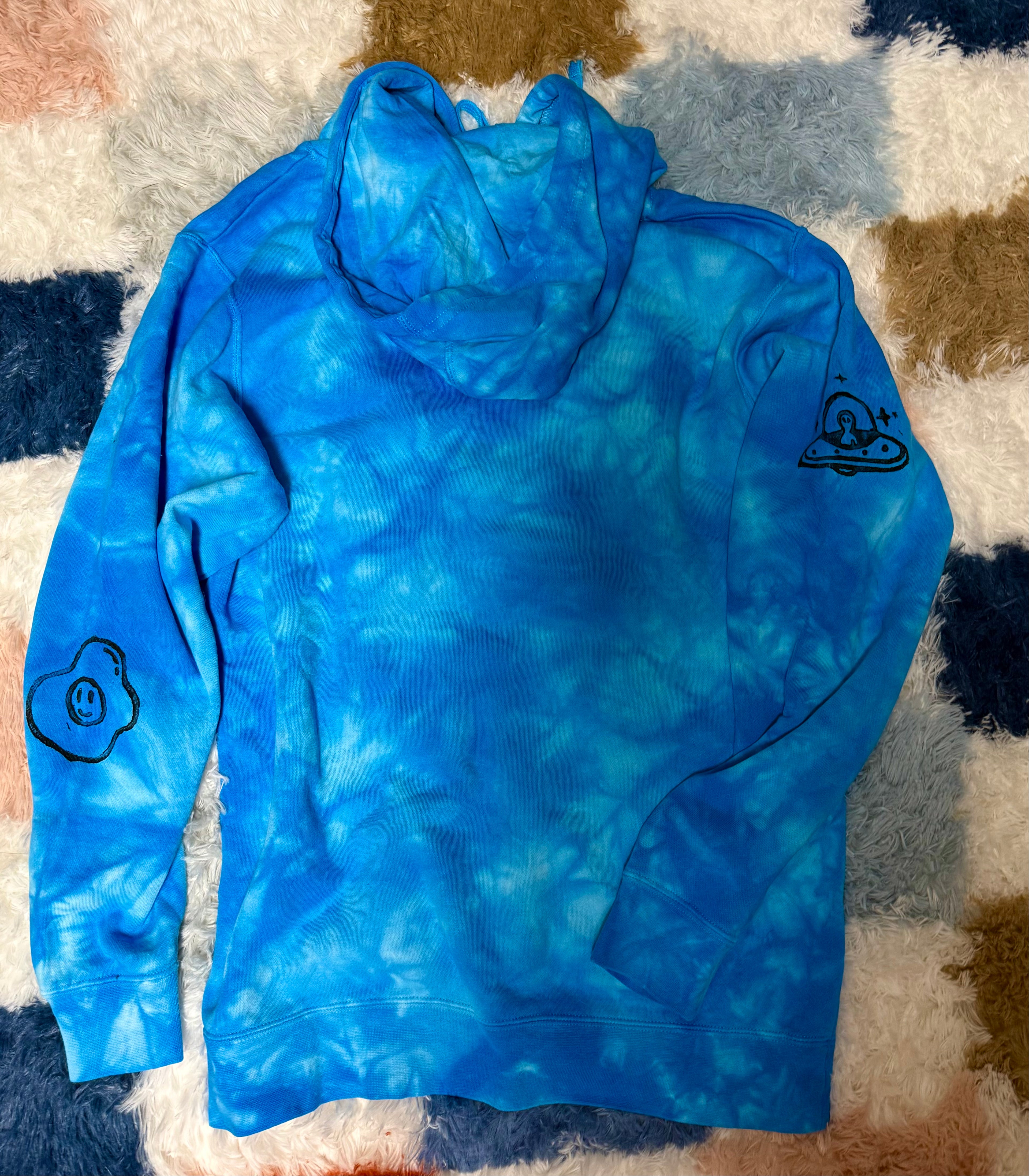 Blue Tie Dye FUNKI Hoodie (L)